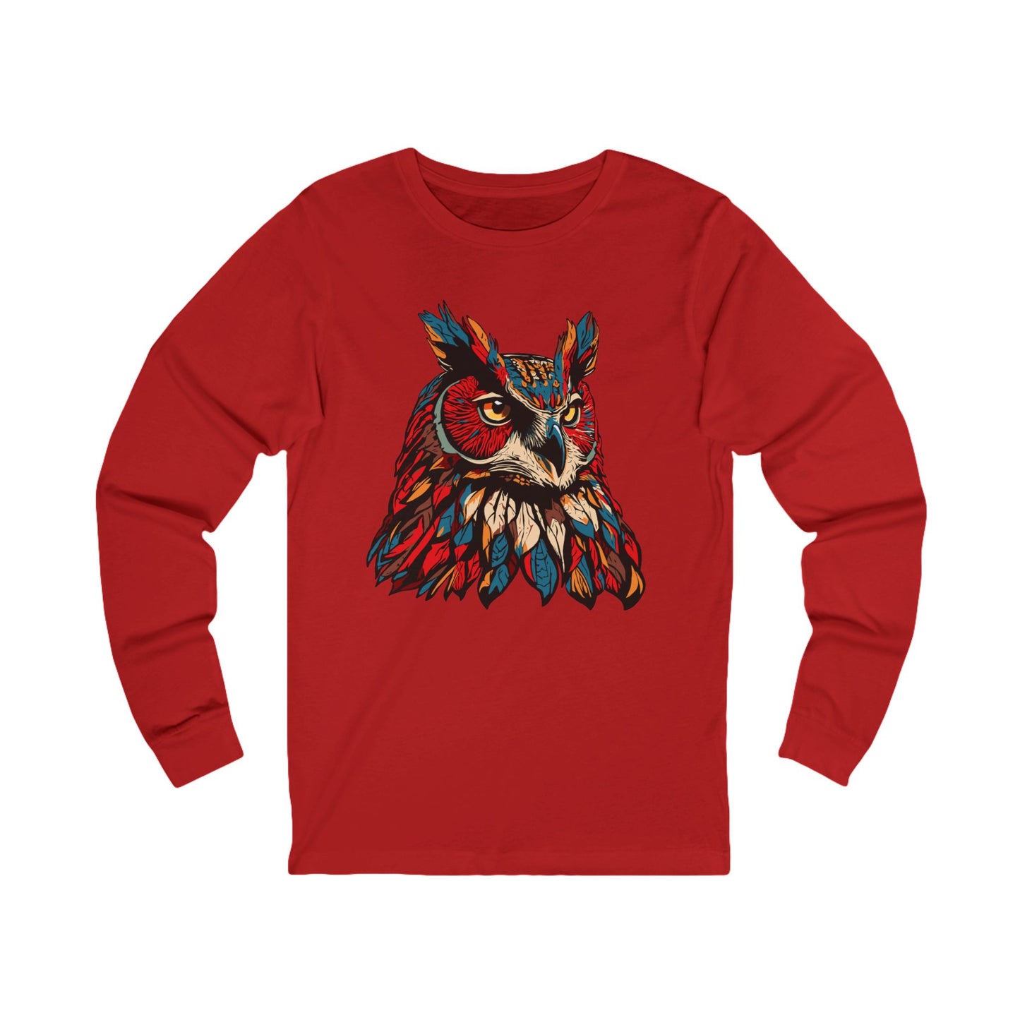 Great Horned Owl Icon - Long-Sleeve Tee