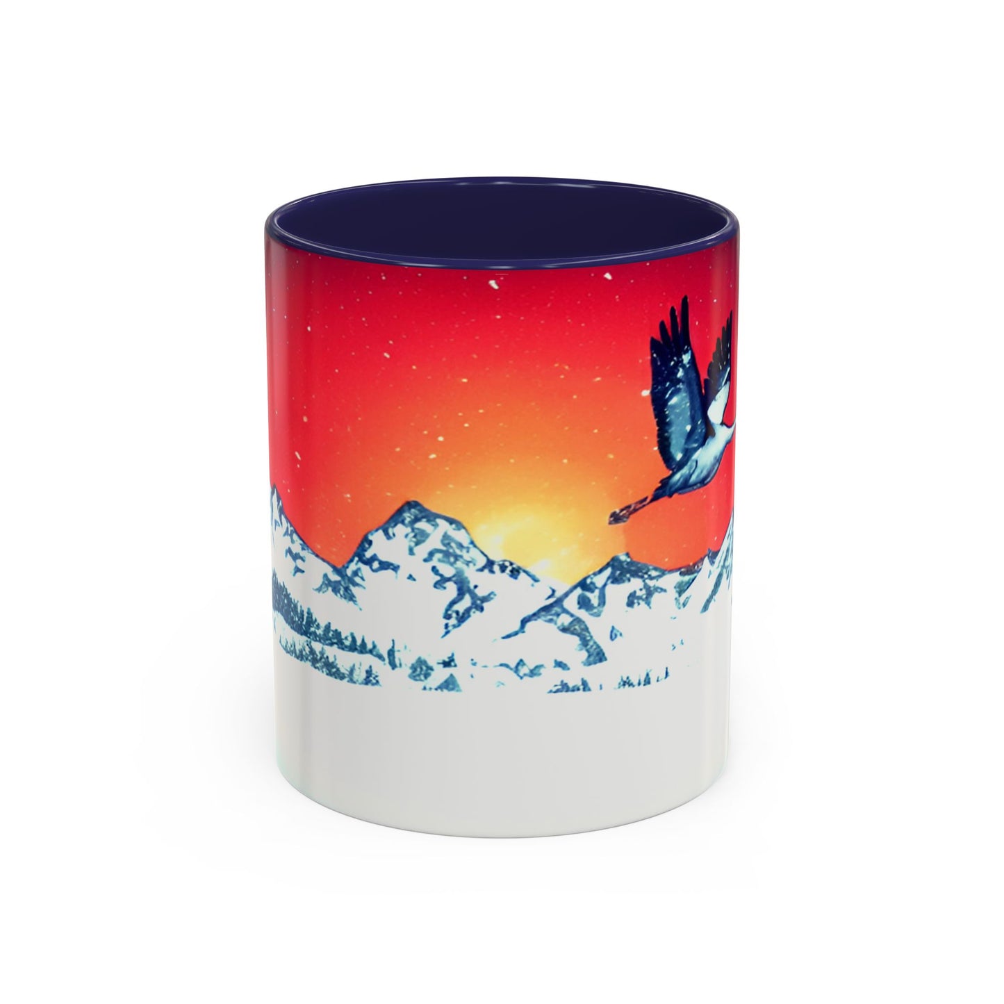 Winter Crane Mug