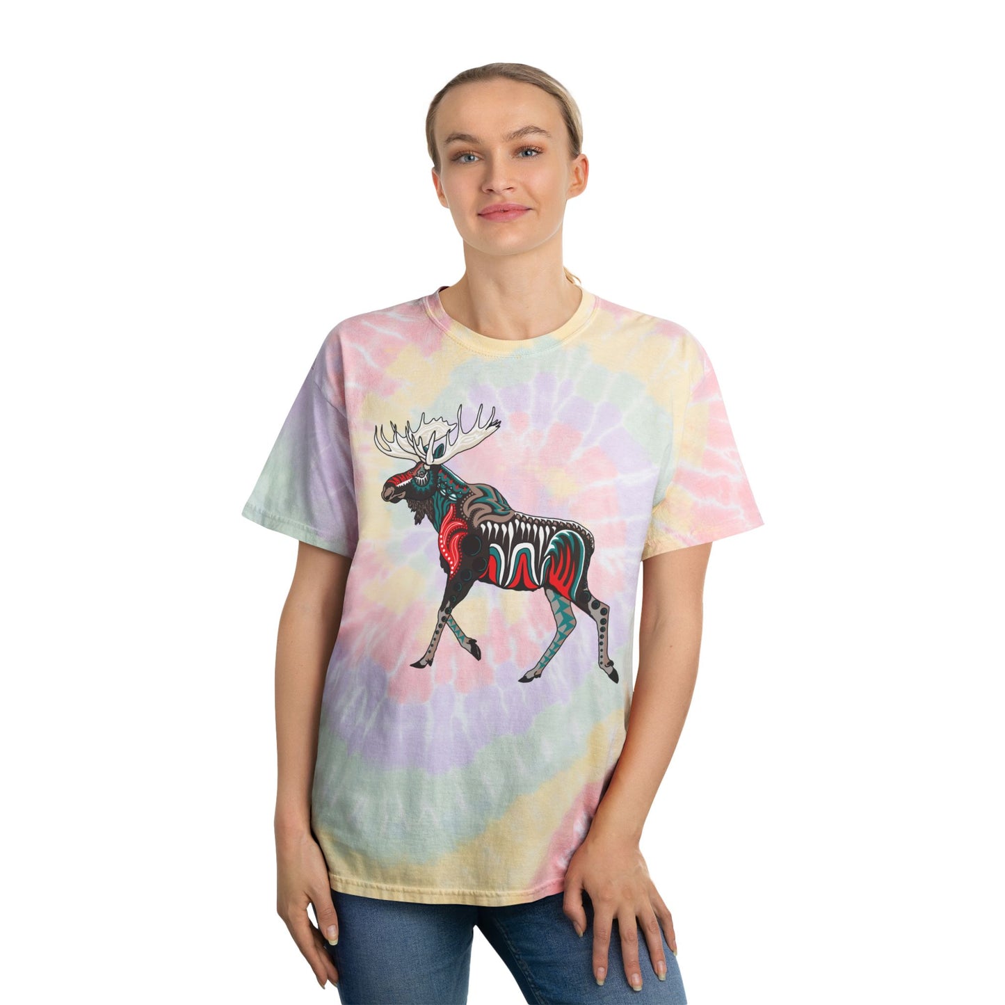 Spiral Tie-Dye Tee - Moose!