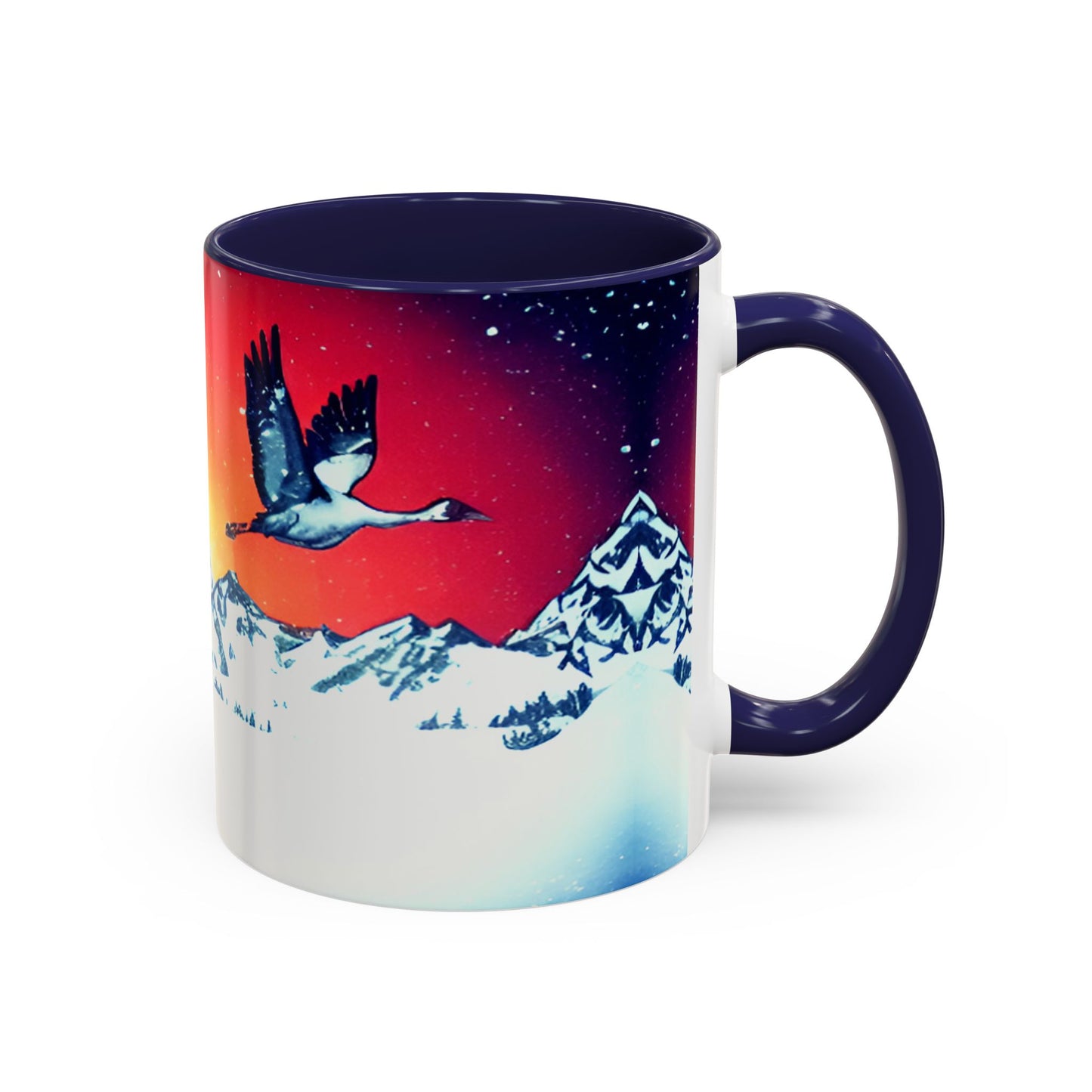 Winter Crane Mug