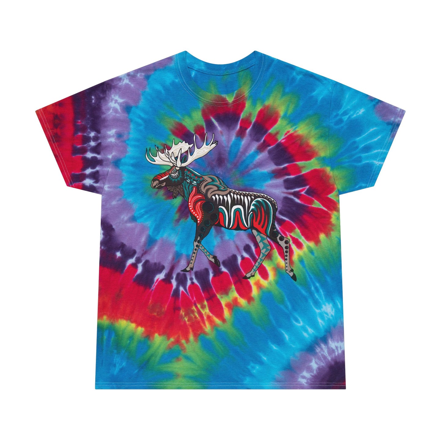 Spiral Tie-Dye Tee - Moose!