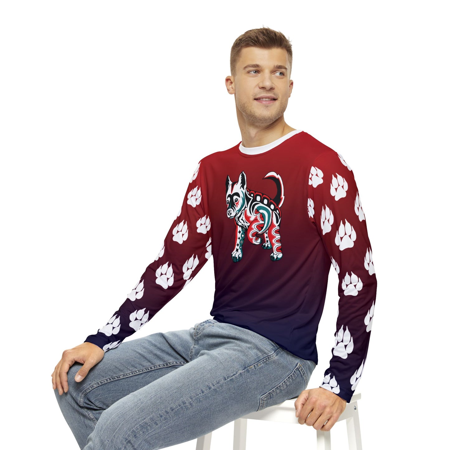 White Wolf Pup Long-Sleeve