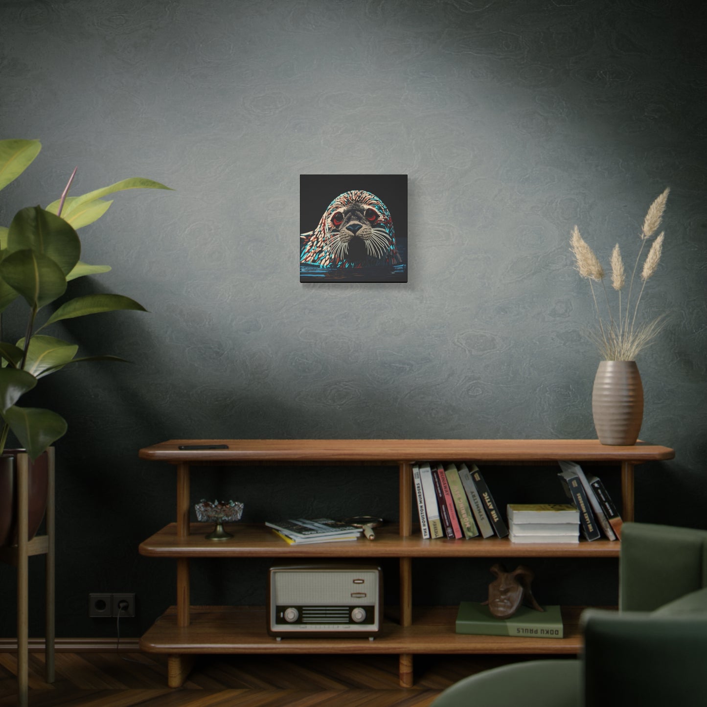 Harbor Seal Icon Canvas