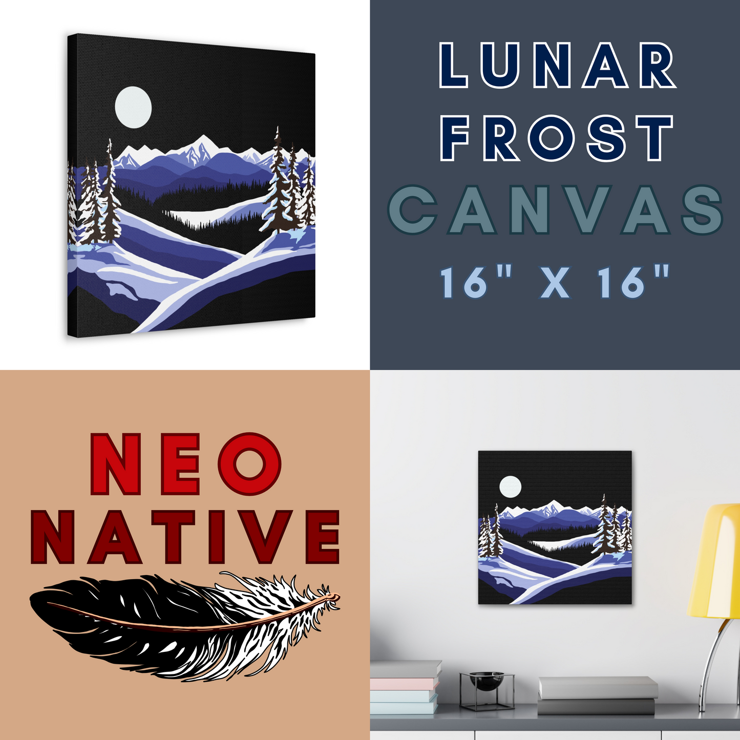 Lunar Frost Canvas