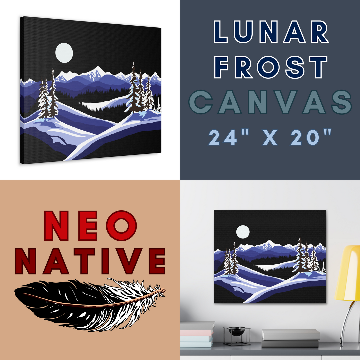 Lunar Frost Canvas