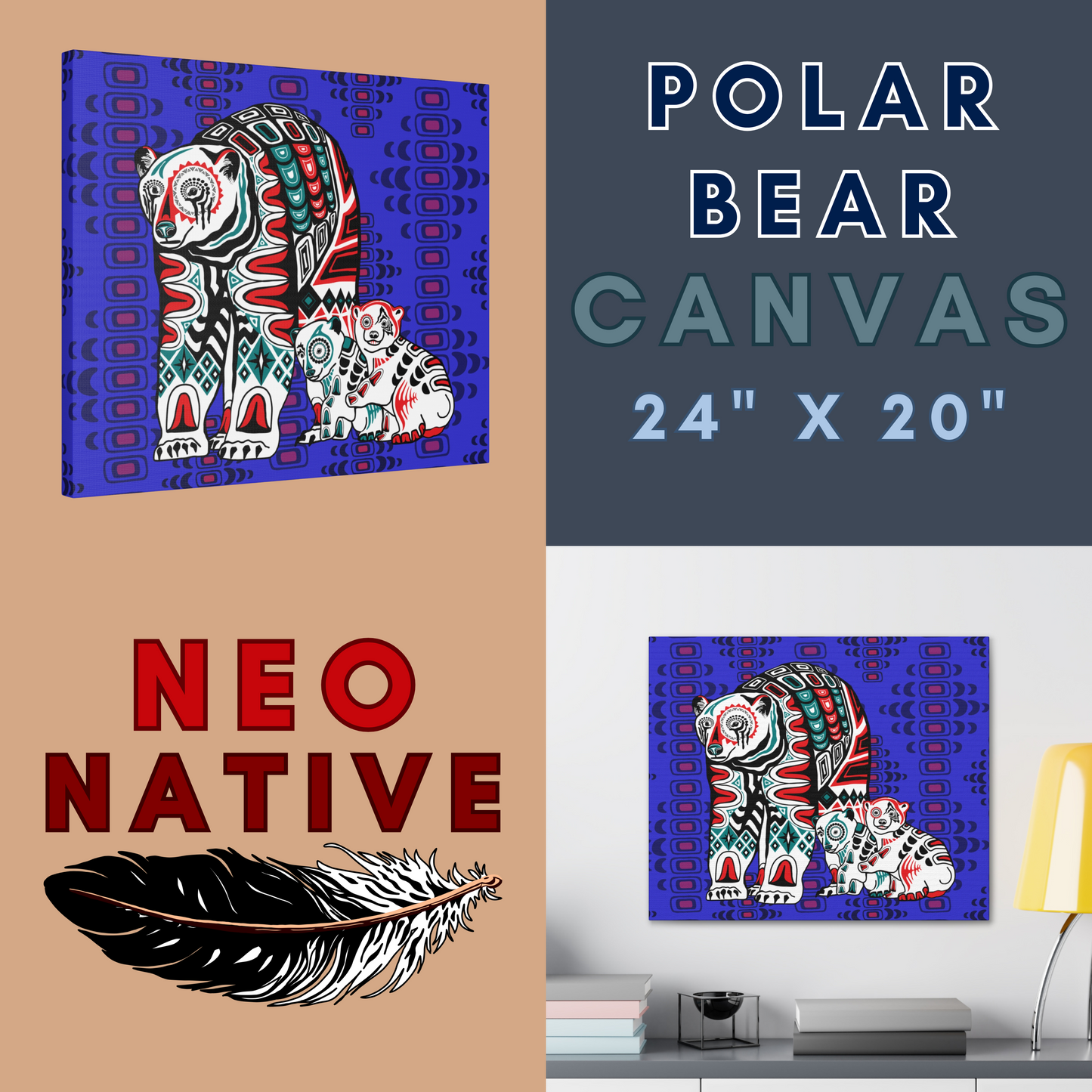 Polar Bear Canvas