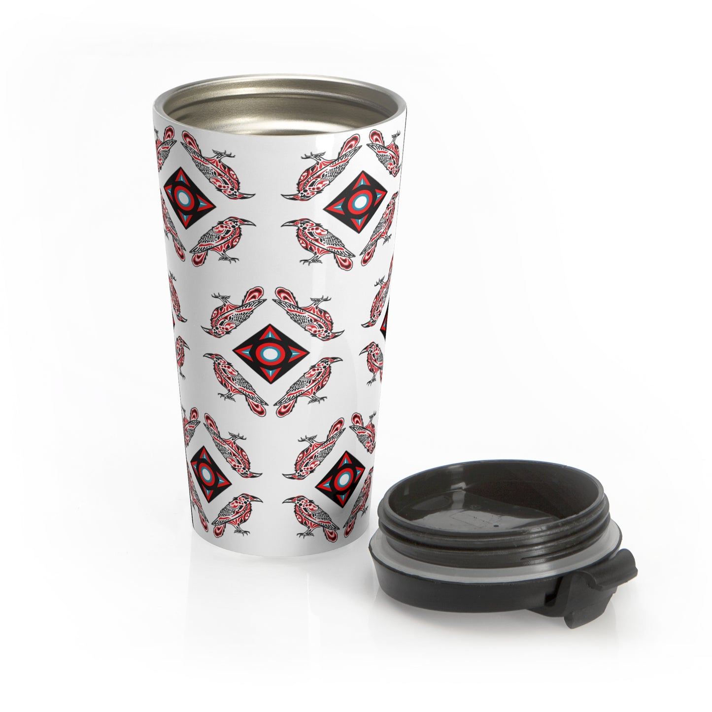 Raven Wallpaper Stainless Steel Travel Mug