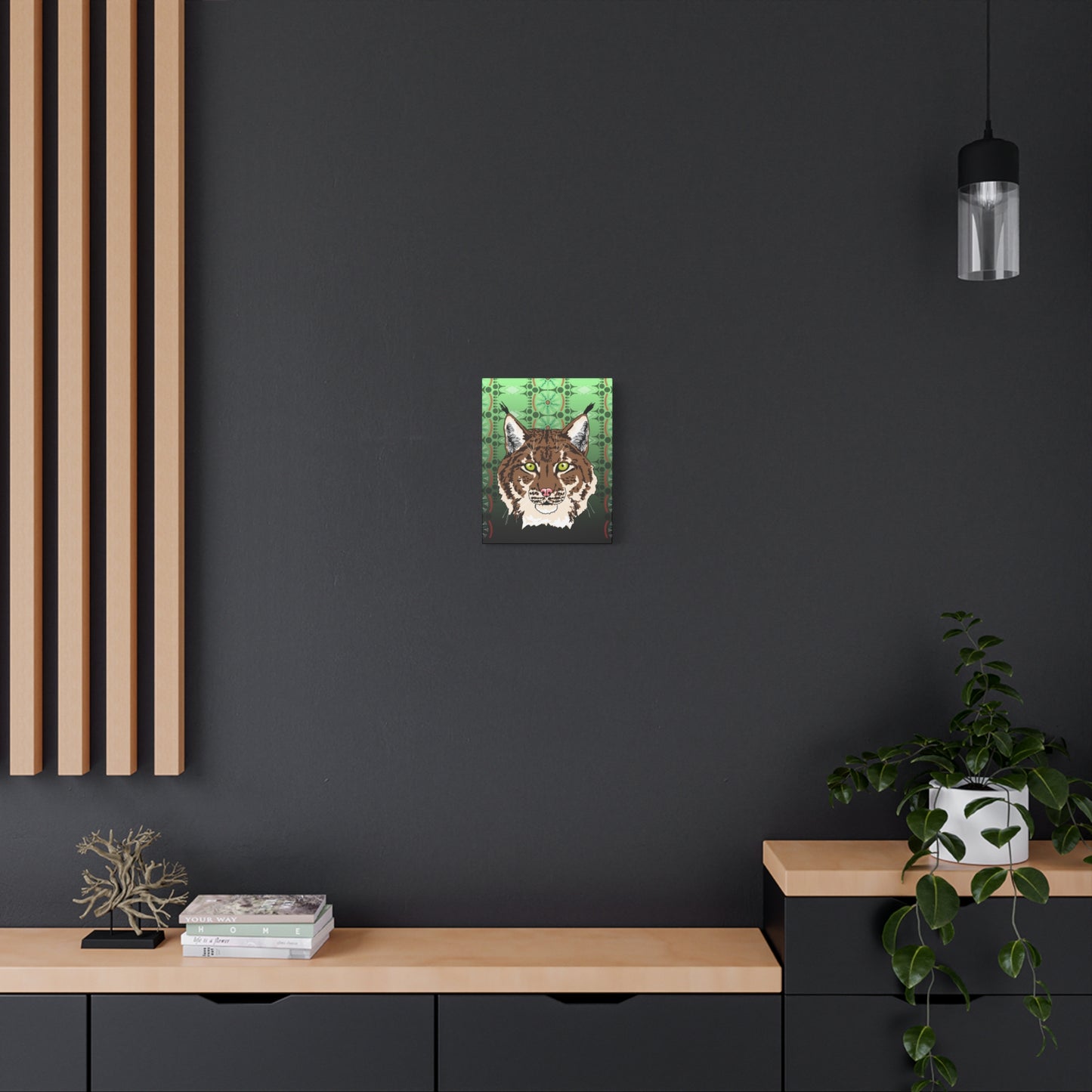 Lynx Portrait (tan) Canvas