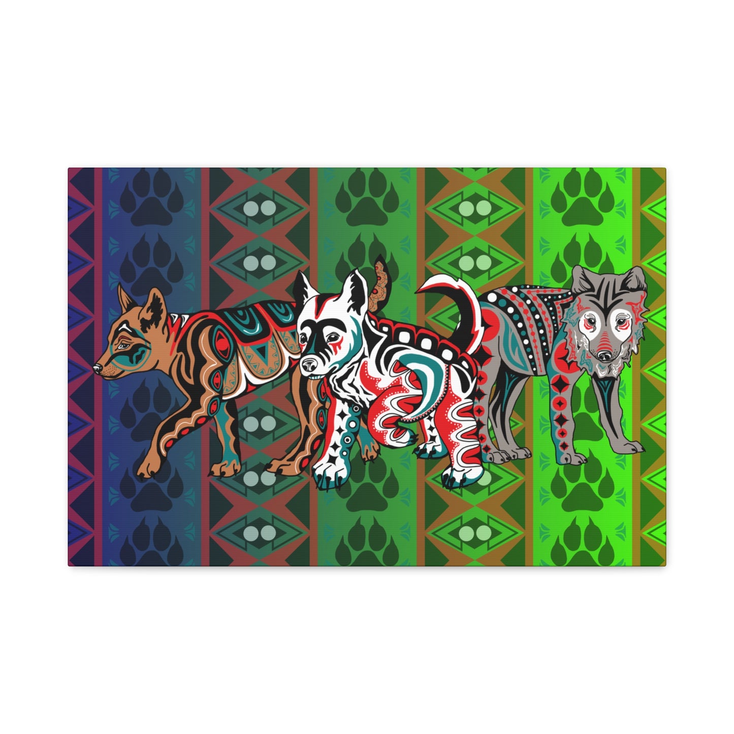 Wolf Pups Canvas