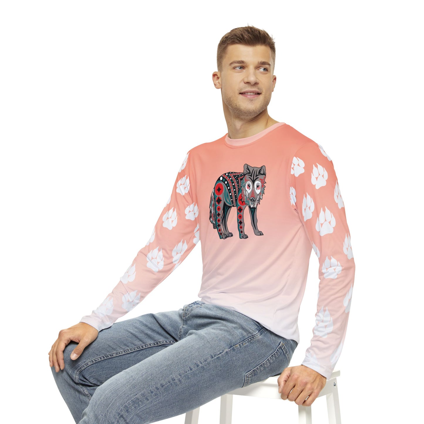 Gray Wolf Pup Long-Sleeve