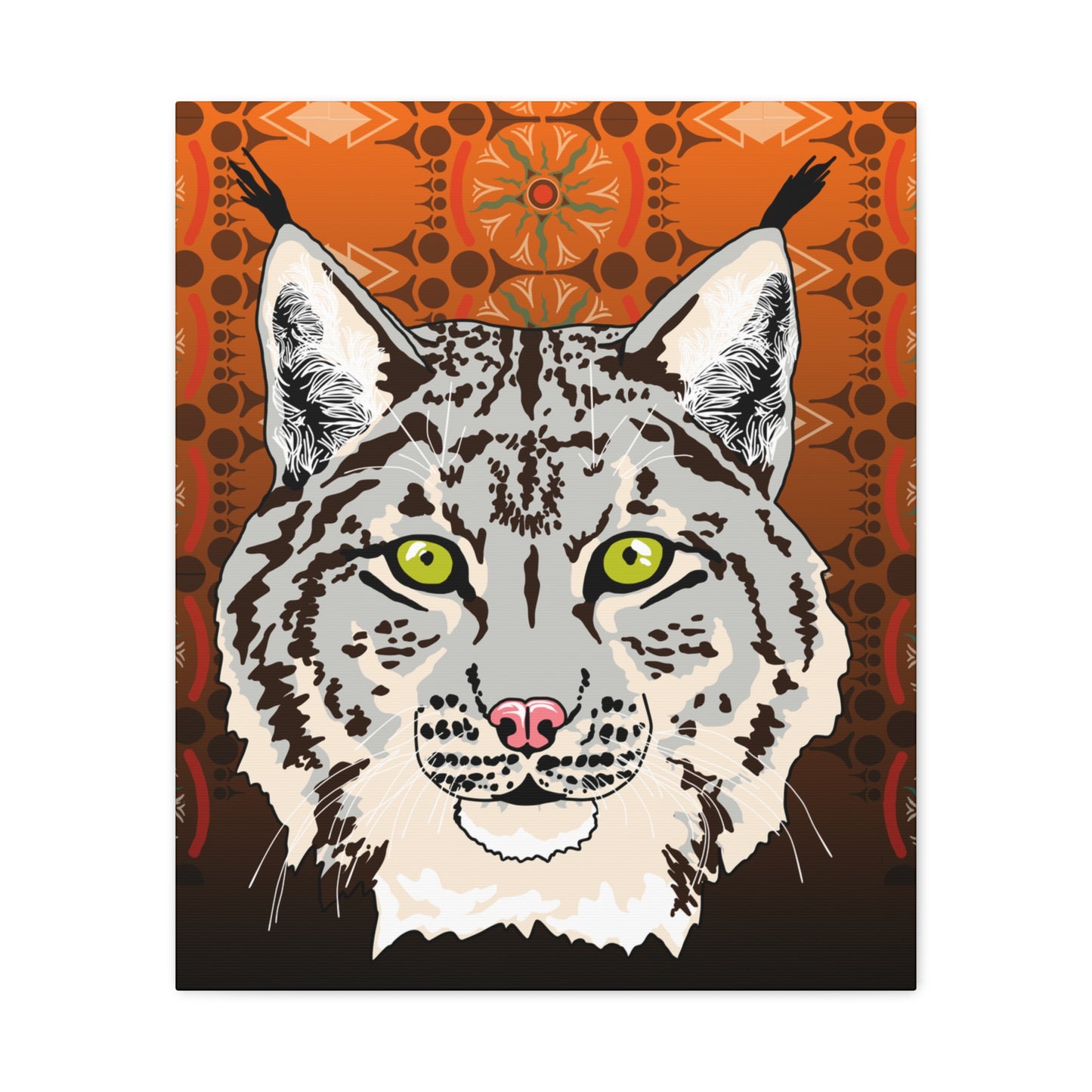 Lynx Portrait (gray) Canvas