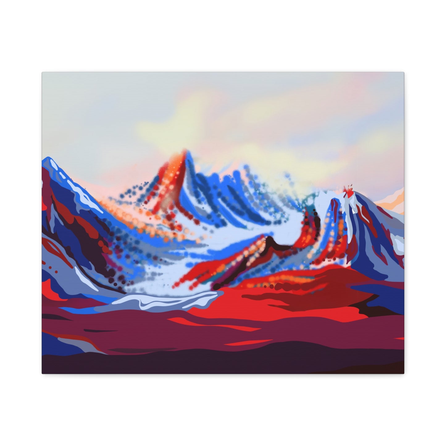 Glacier Horizon Canvas