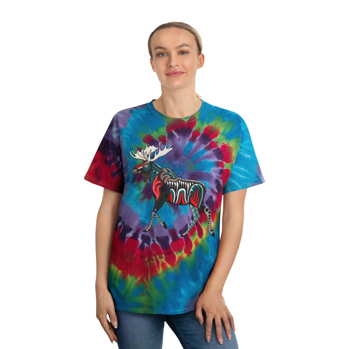 Spiral Tie-Dye Tee - Moose!