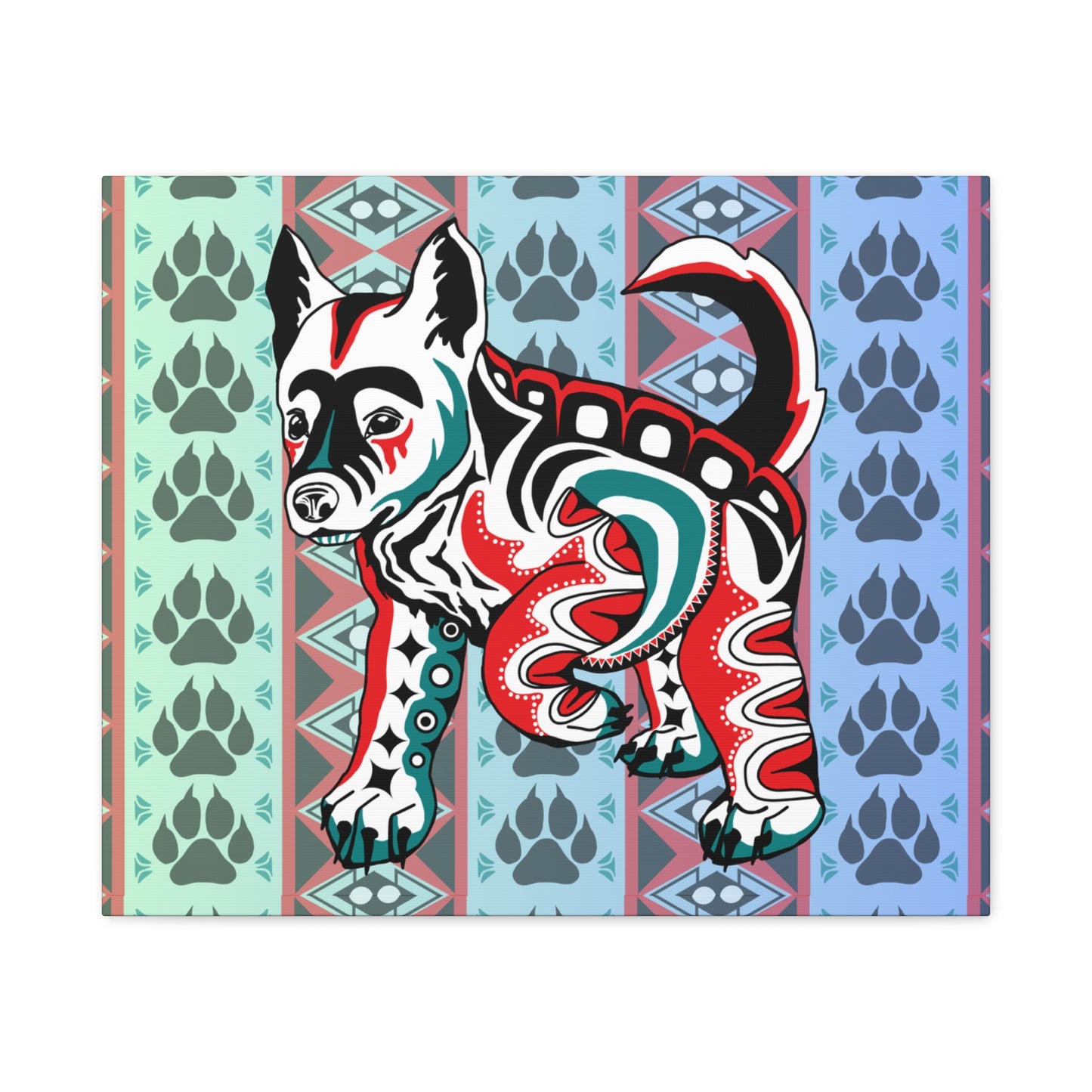 White Wolf Pup Canvas
