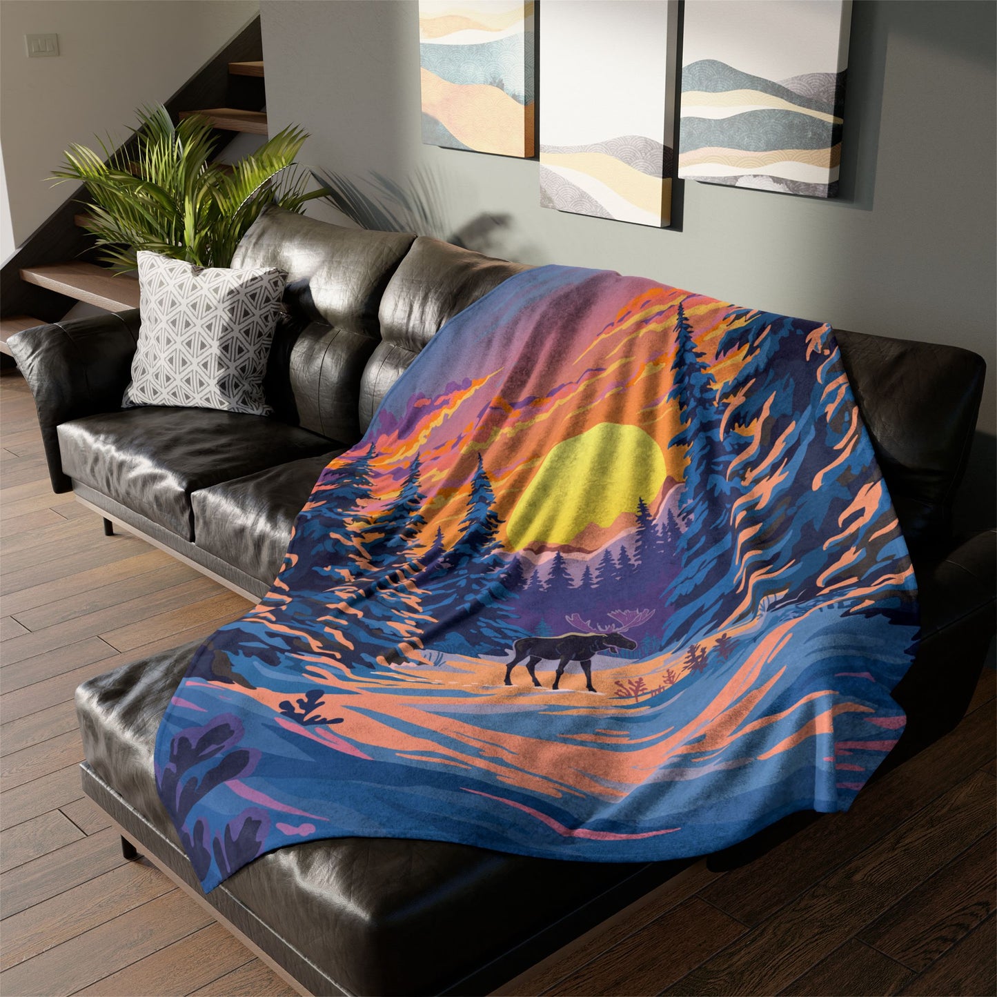 Spruce Moose Blanket