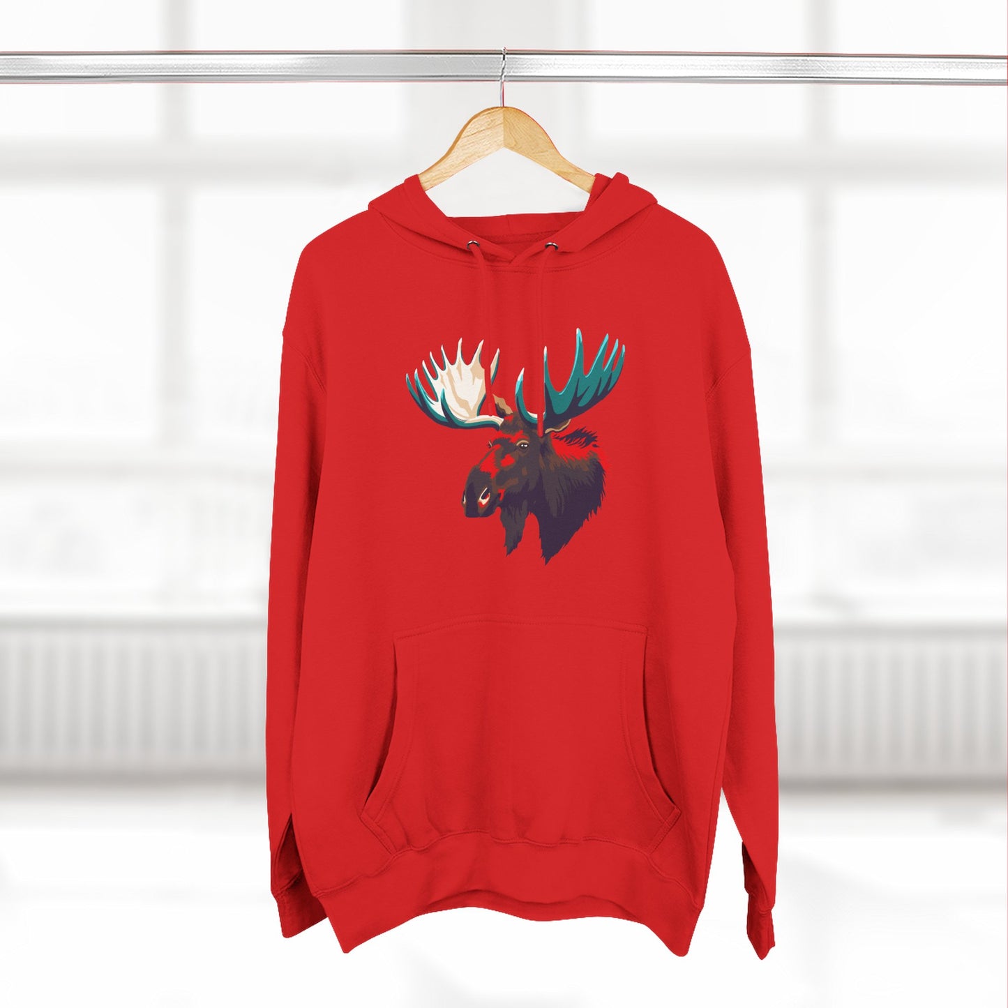 Moose Icon - Fleece Hoodie