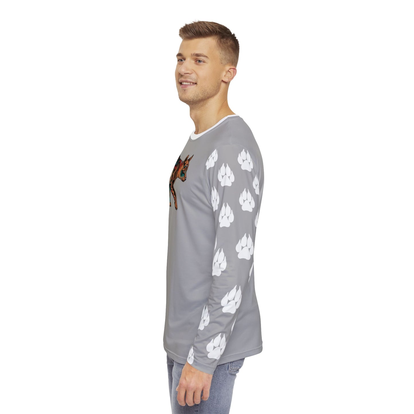 Tan Wolf Pup Long-Sleeve