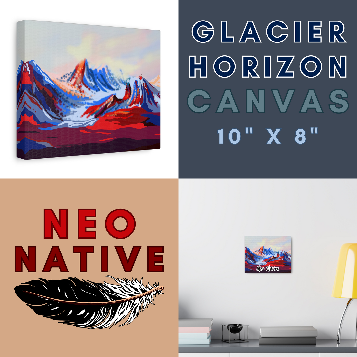 Glacier Horizon Canvas