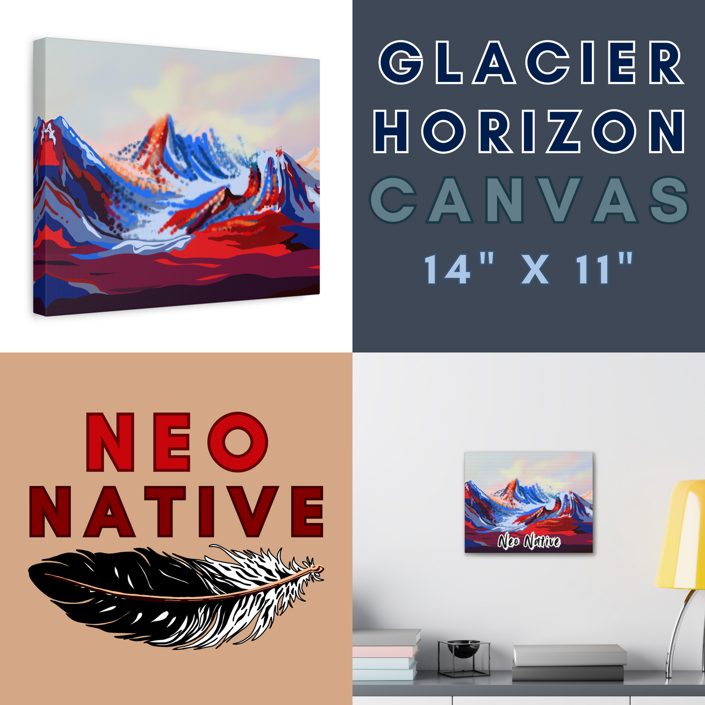 Glacier Horizon Canvas