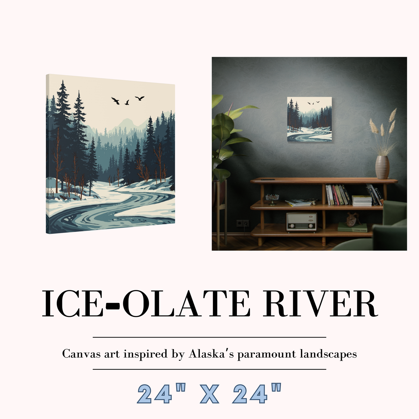 Ice-olate River Canvas
