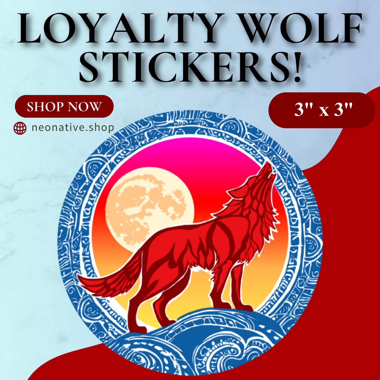 Loyalty Wolf Sticker