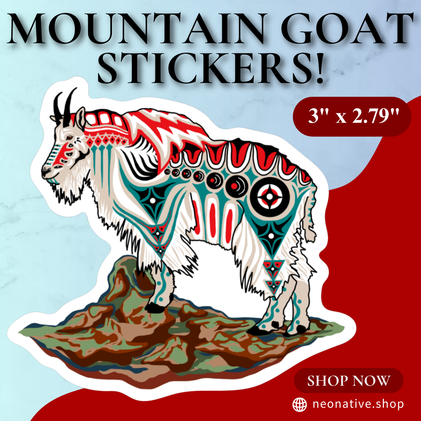 Mountain Goat Sticker