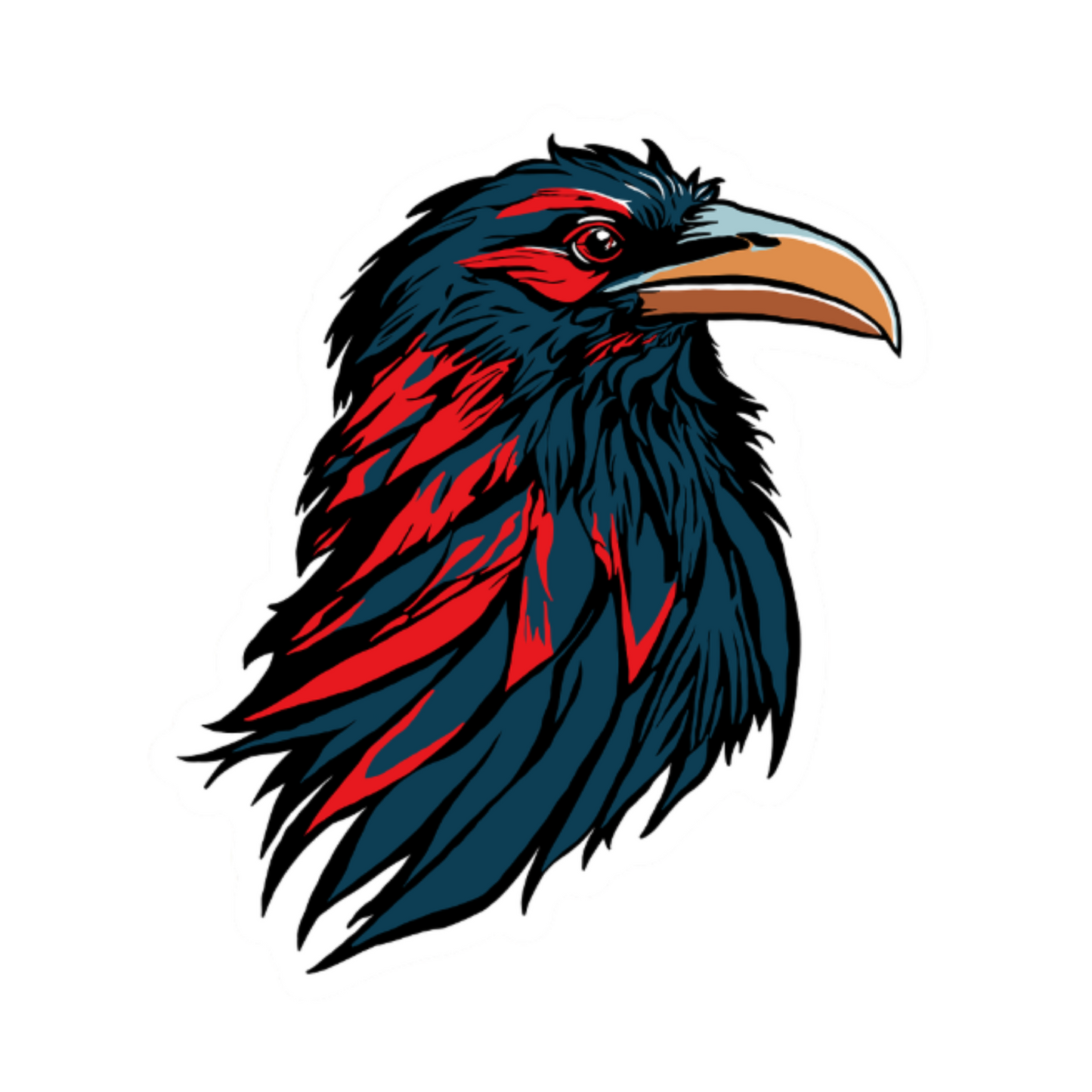 Raven Icon Sticker