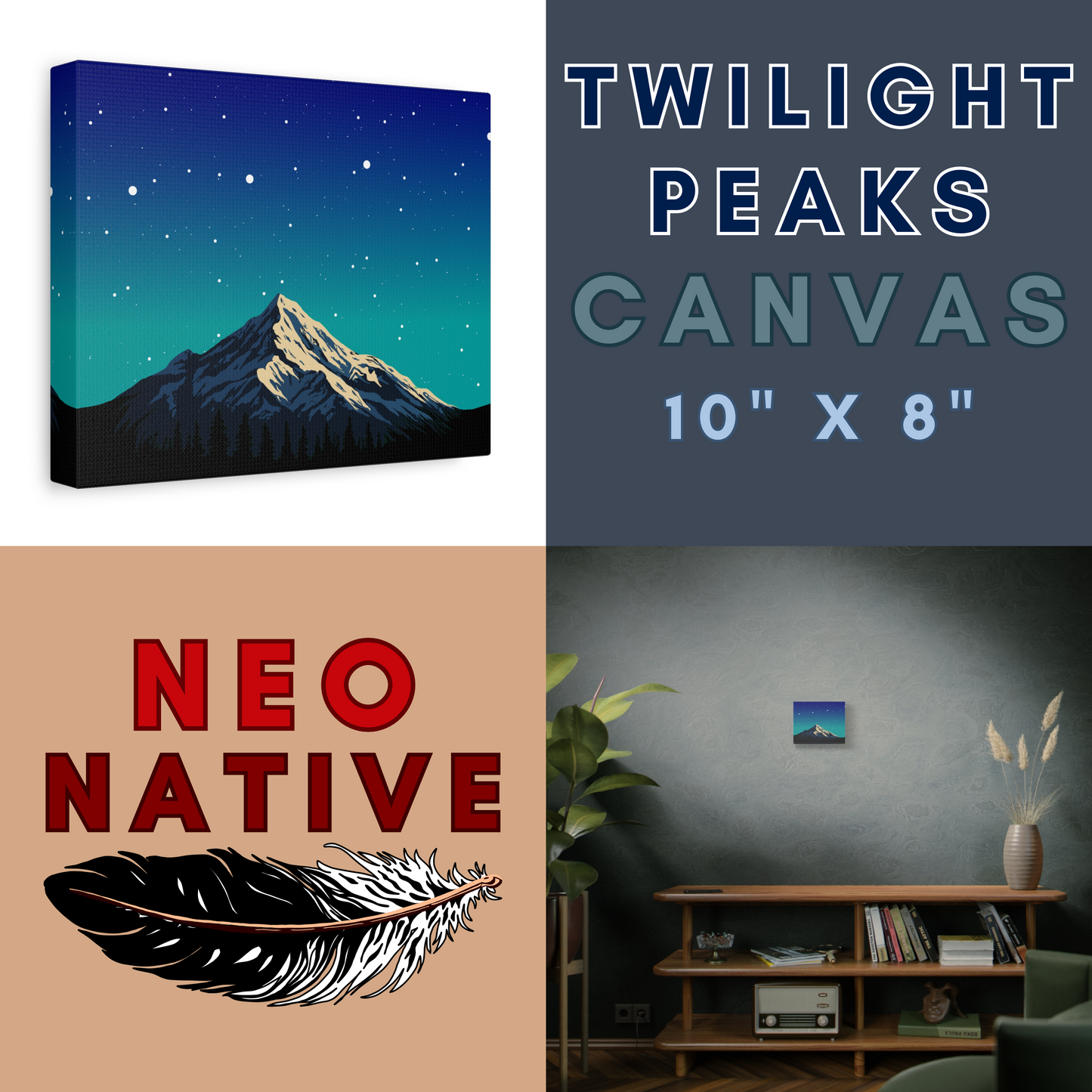 Twilight Peaks Canvas