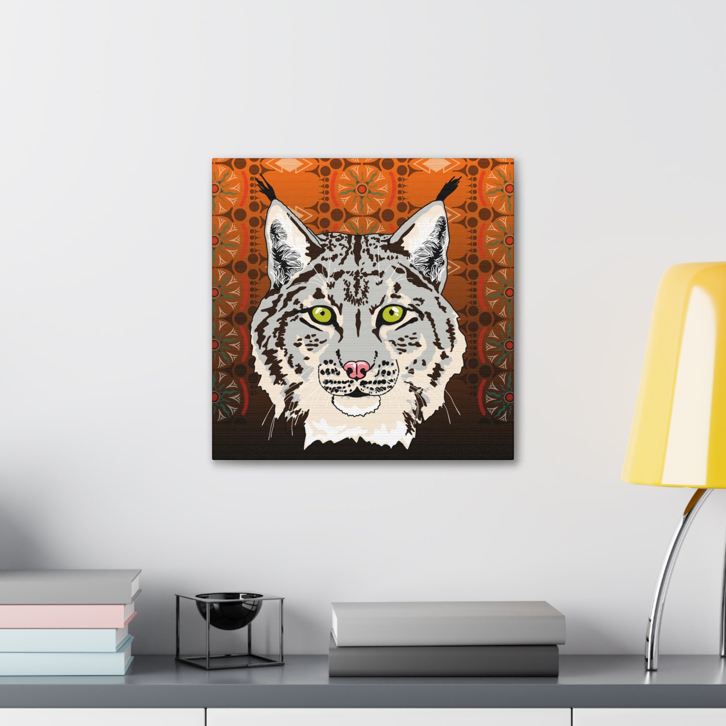 Lynx Portrait (gray) Canvas