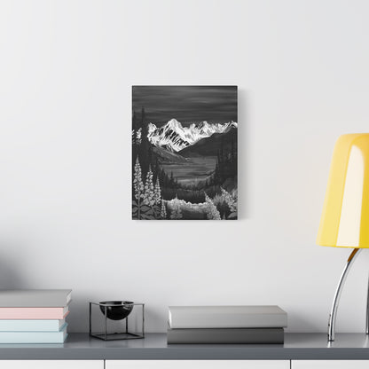 Alpine Fireweed (B&W) Canvas