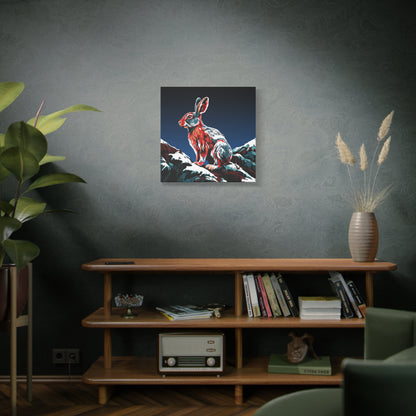 Snowshoe Hare Icon Canvas