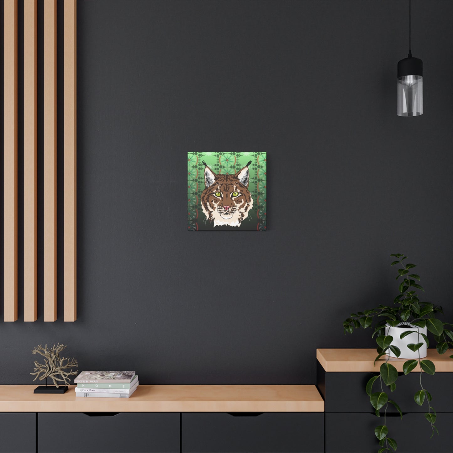 Lynx Portrait (tan) Canvas