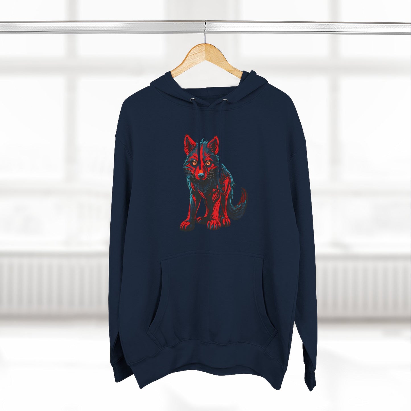 Wolf Pup Icon - Fleece Hoodie