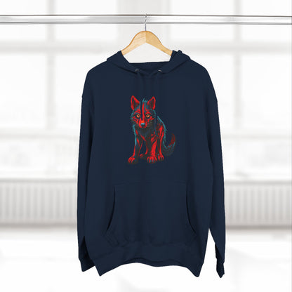 Wolf Pup Icon - Fleece Hoodie