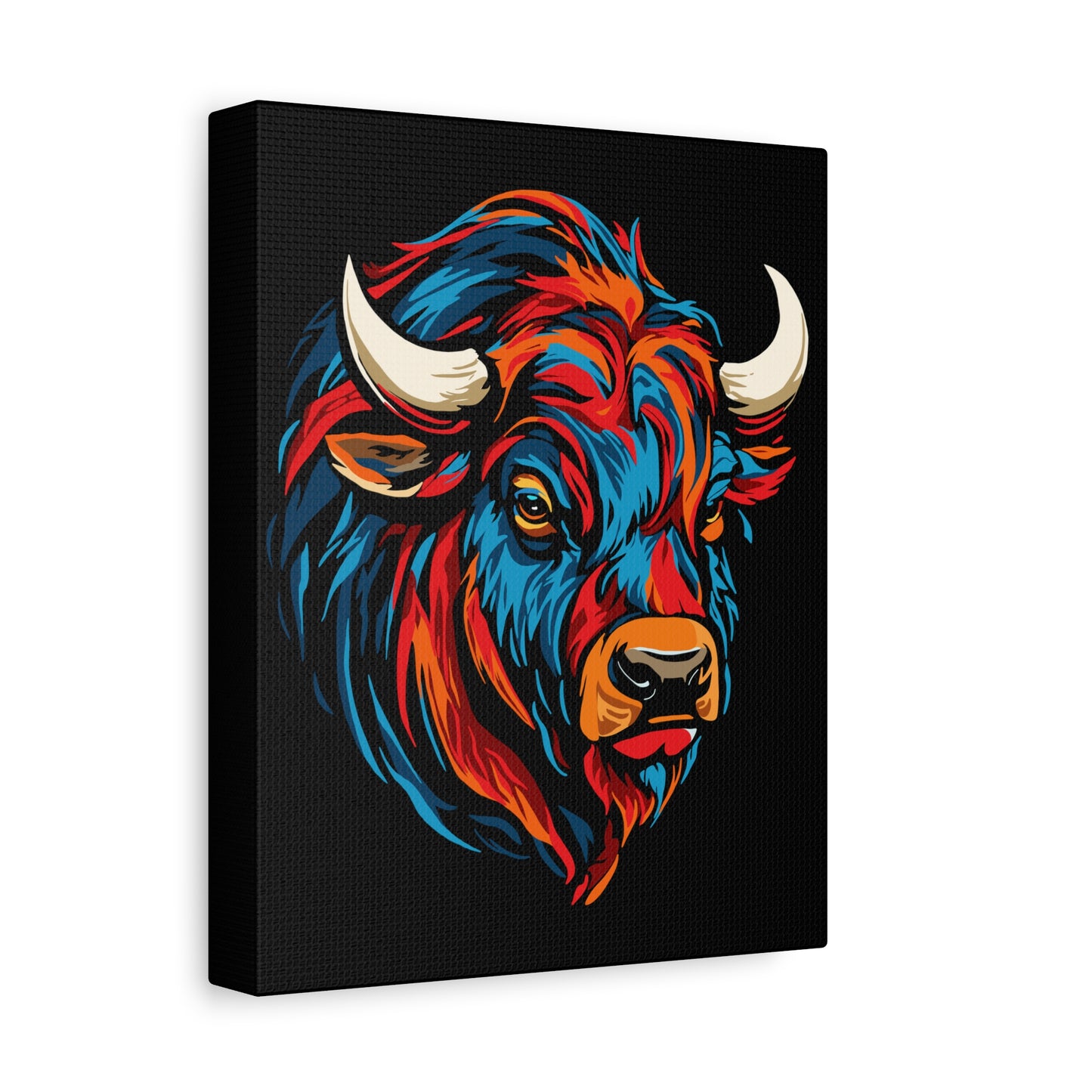 Bison Icon Canvas