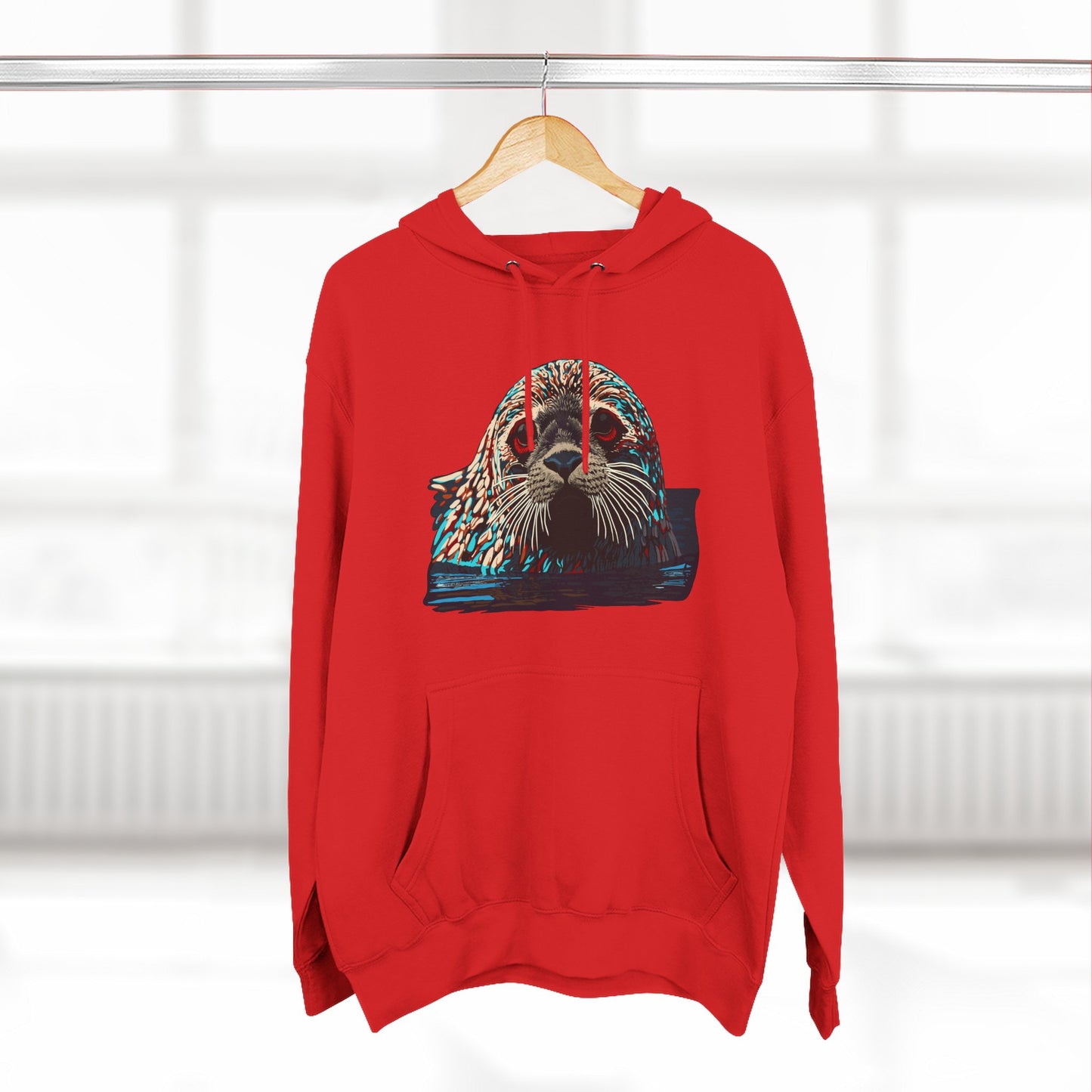 Harbor Seal Icon - Fleece Hoodie