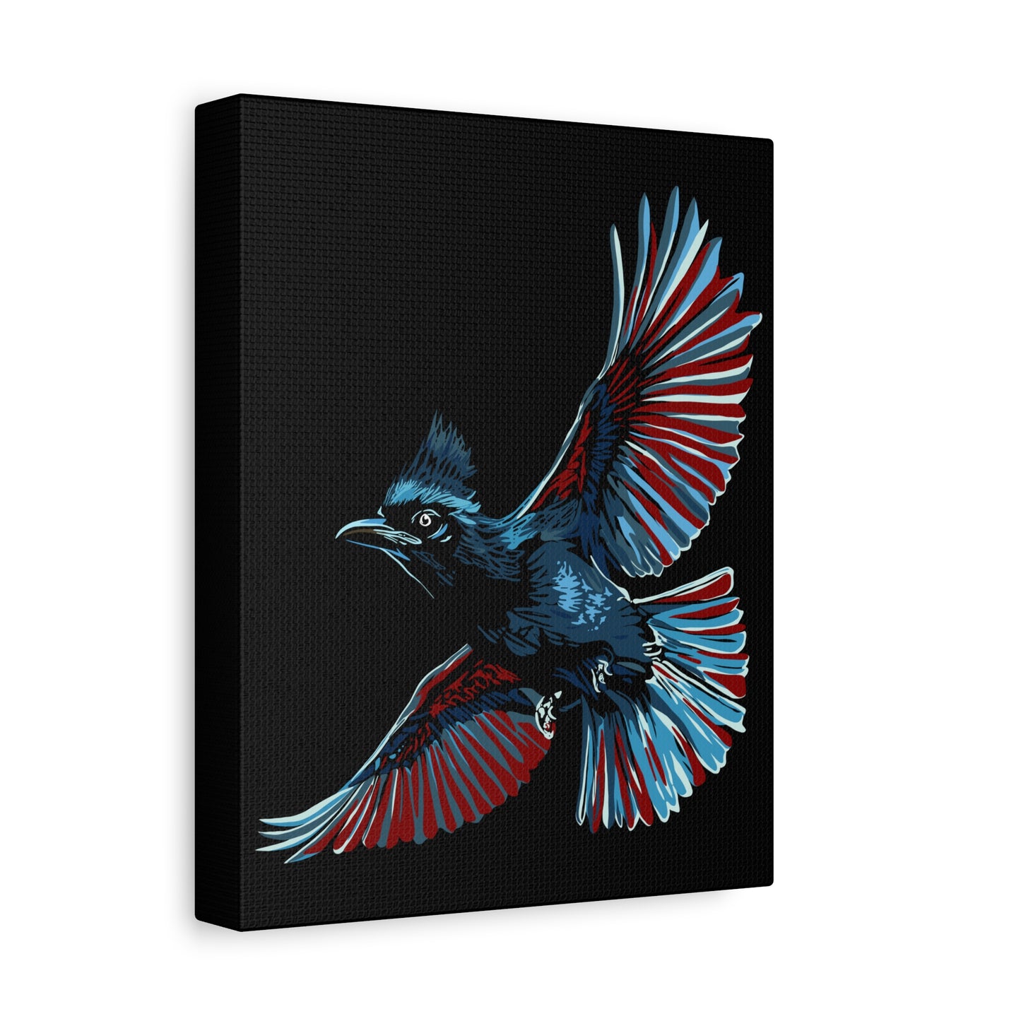 Steller's Jay Icon Canvas