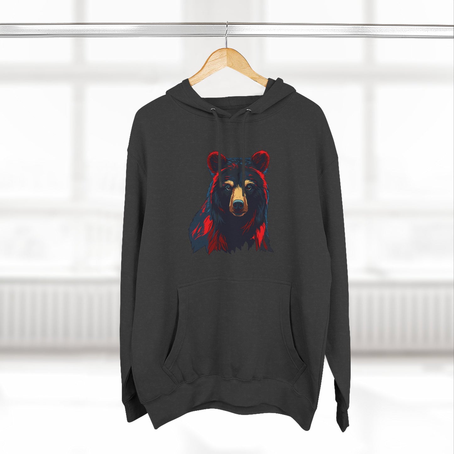 Black Bear Icon - Fleece Hoodie