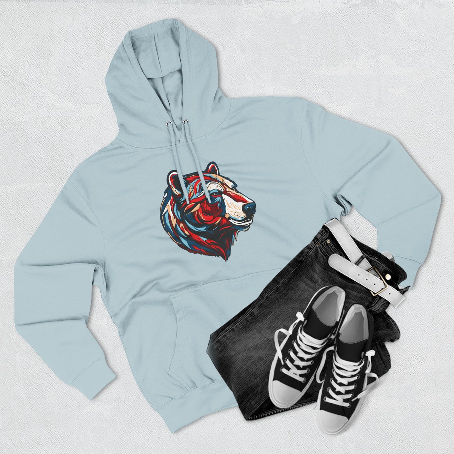 Polar Bear Icon - Fleece Hoodie