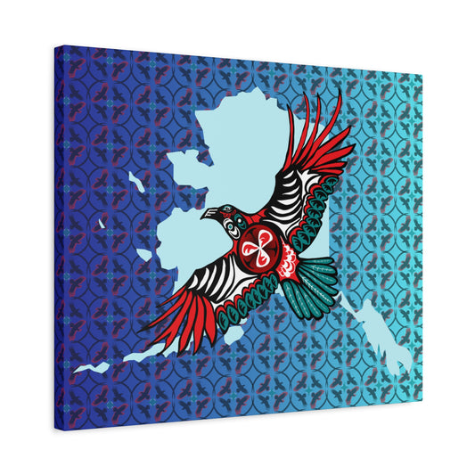 Flying Raven Canvas