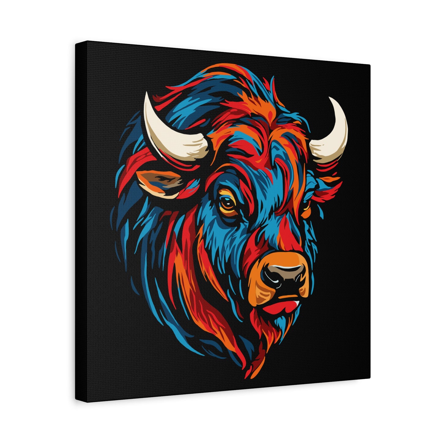 Bison Icon Canvas