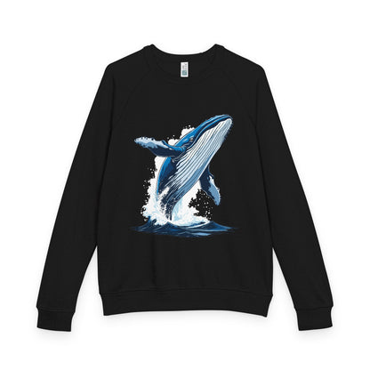 Humpback Whale - French Terry Raglan Crewneck