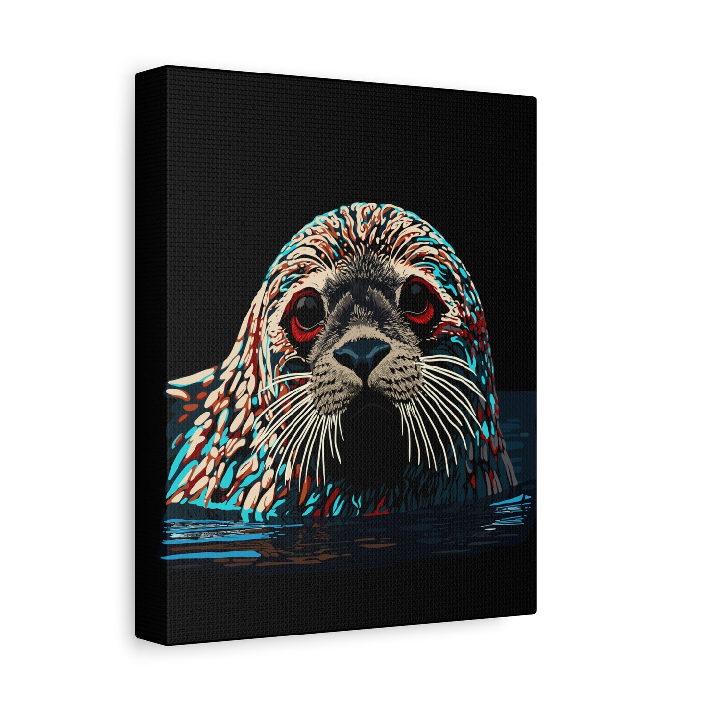 Harbor Seal Icon Canvas