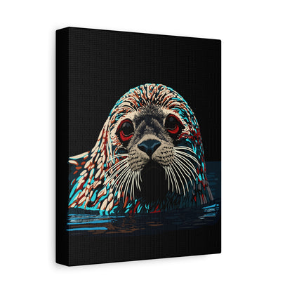 Harbor Seal Icon Canvas