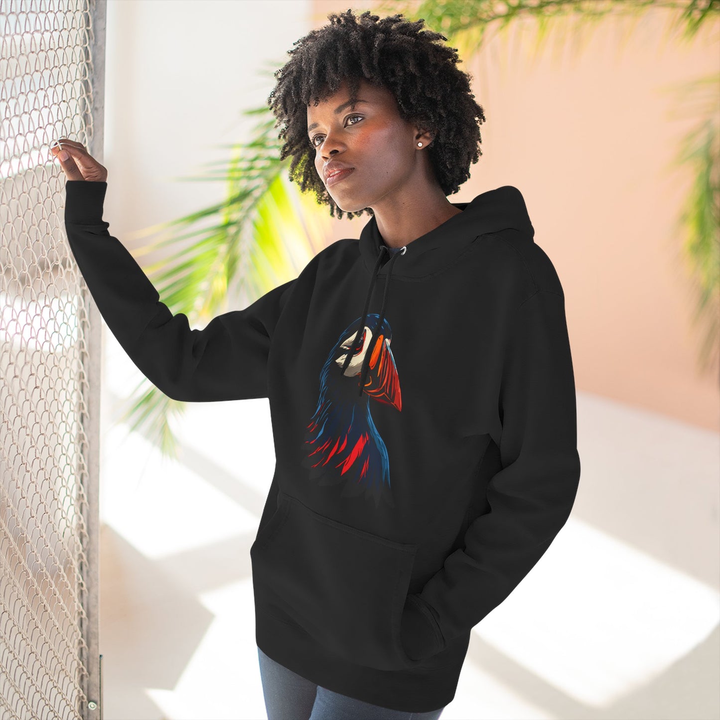 Puffin Icon - Fleece Hoodie