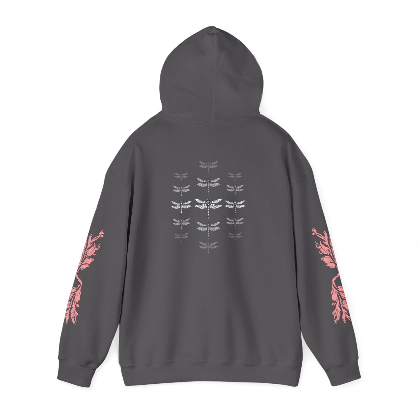 Hand-drawn 'Dauntless' word art hoodie inspired by Alaska Native design traditions — shown in an alternate colorway
