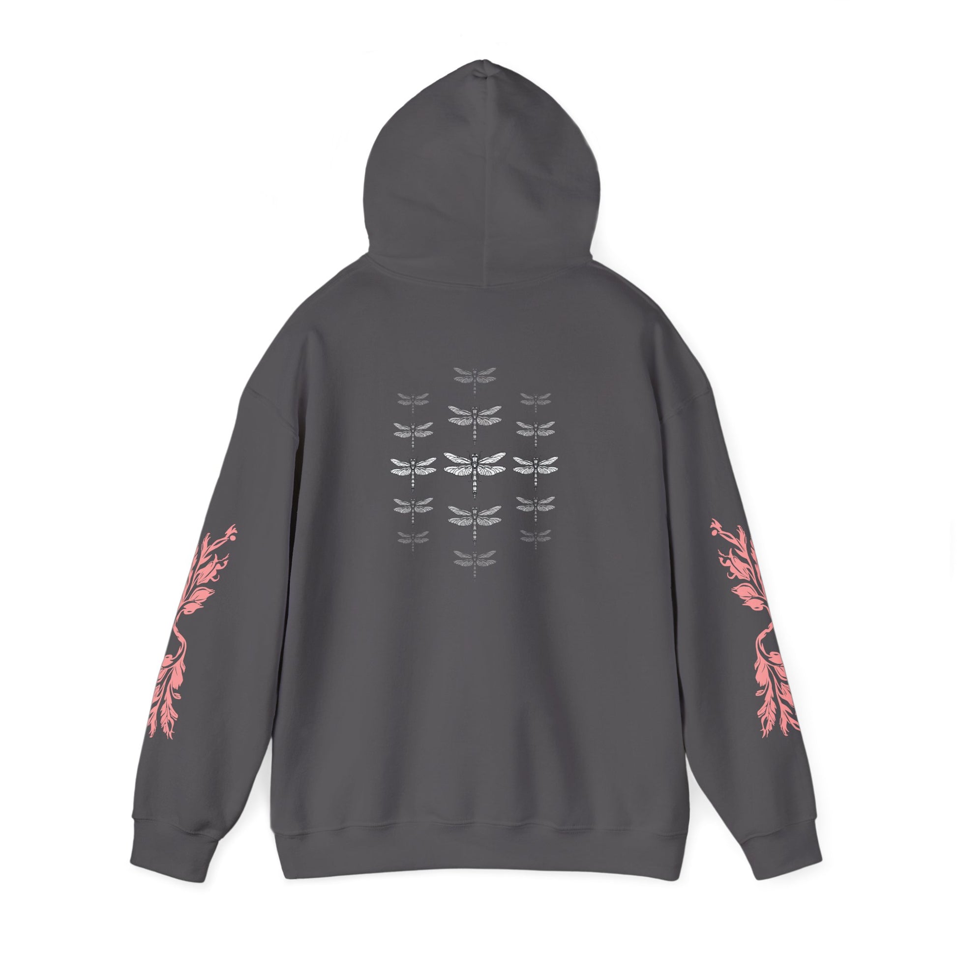 Hand-drawn 'Dauntless' word art hoodie inspired by Alaska Native design traditions — shown in an alternate colorway