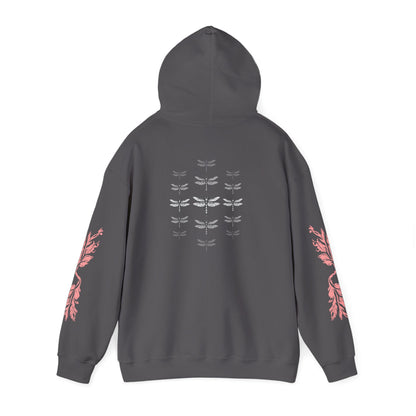 Hand-drawn 'Dauntless' word art hoodie inspired by Alaska Native design traditions — shown in an alternate colorway