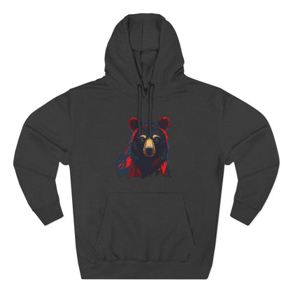 Black Bear Icon - Fleece Hoodie