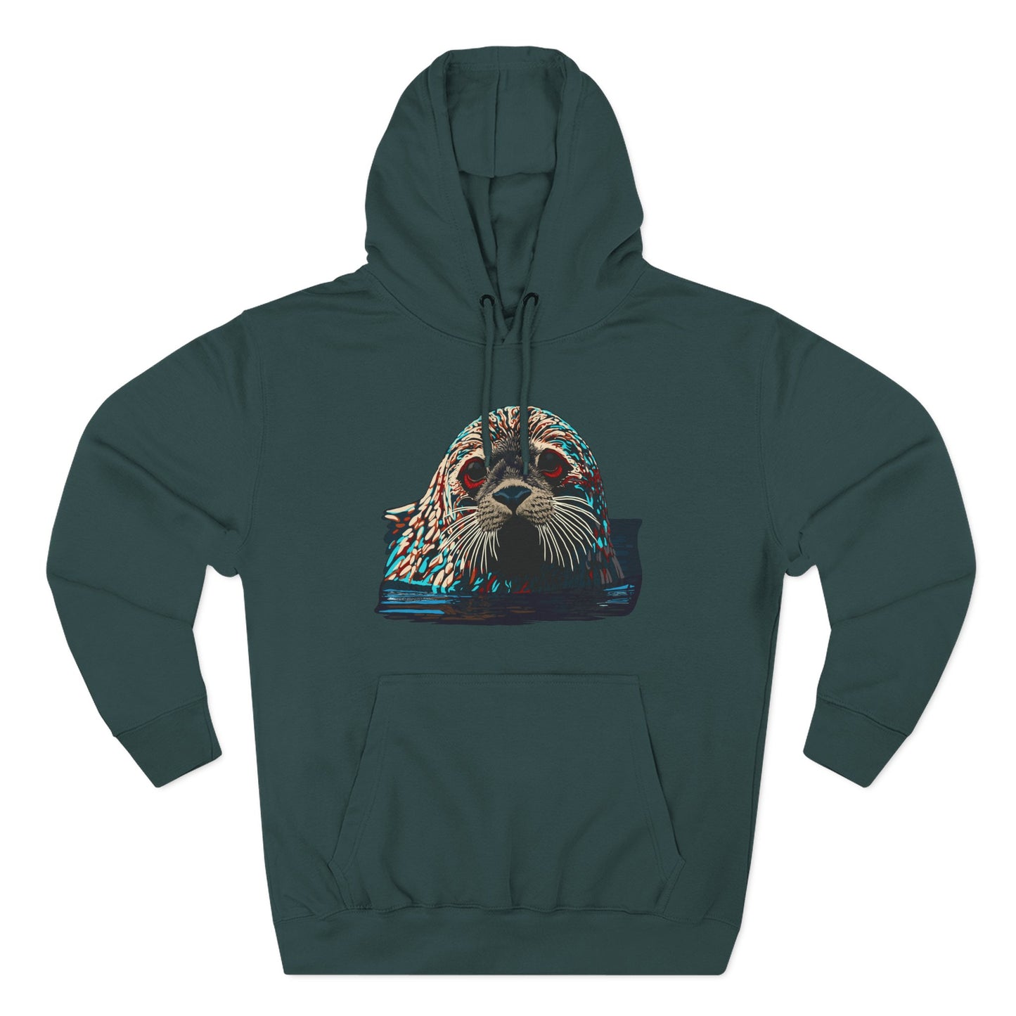 Harbor Seal Icon - Fleece Hoodie